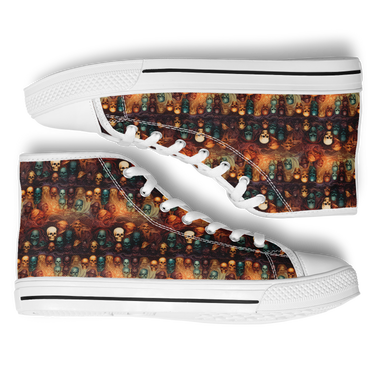 Chokefish™ Urban Peak Retro High Tops-Skulls-001